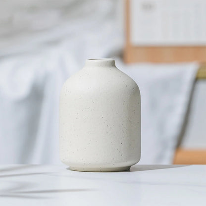 Ceramic Vase,Small Vases for Decor,Set 3 Modern Boho Vases for Flower Pampas,Fit for Living Room Desk Shelf Decor,White