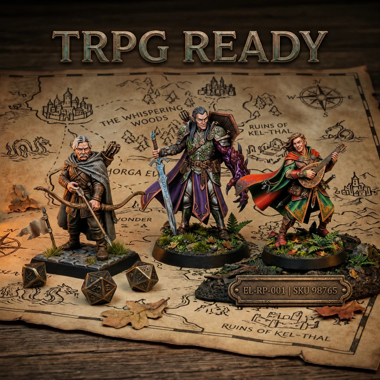 Custom TRPG Character Miniature | Create Your Own Tabletop RPG Hero