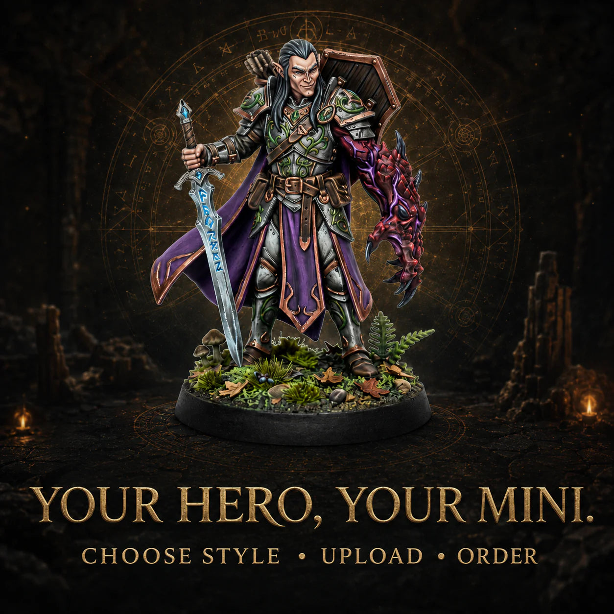 Custom TRPG Character Miniature | Create Your Own Tabletop RPG Hero