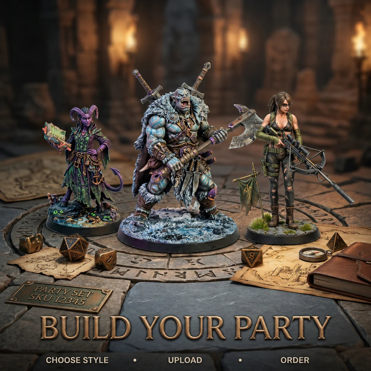 Custom TRPG Character Miniature | Create Your Own Tabletop RPG Hero