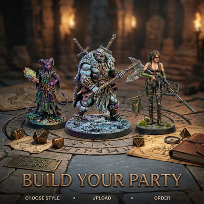 Custom TRPG Character Miniature | Create Your Own Tabletop RPG Hero