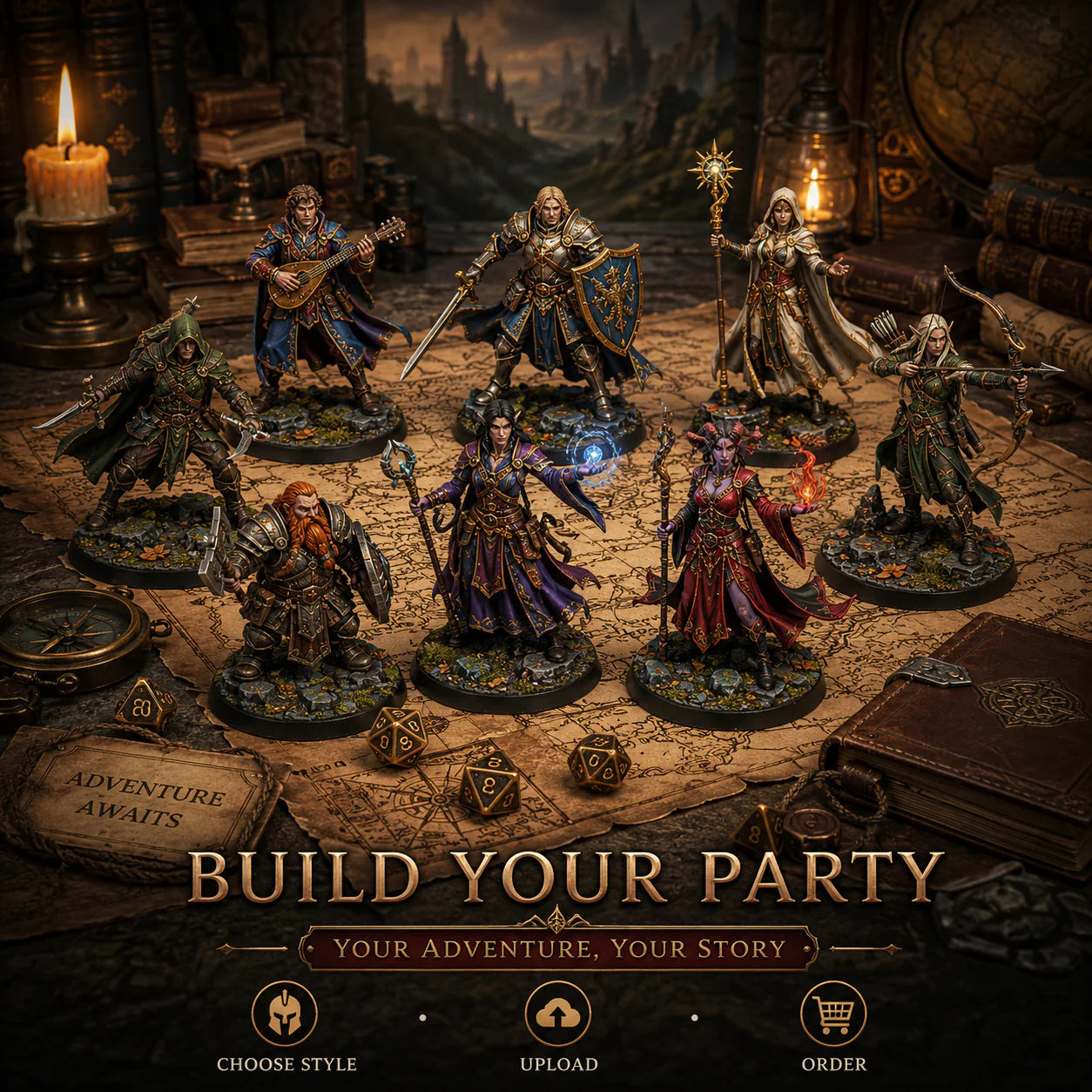 Custom TRPG Character Miniature | Create Your Own Tabletop RPG Hero
