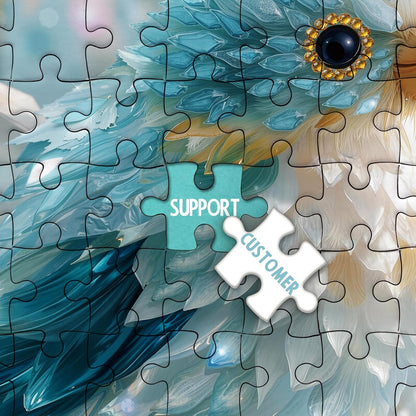 3D Crystal Bird Puzzles for Adults 1000 Pieces Art, Cute Gem Animal Fun Jigsaw Puzzles, Challenging Beautiful Wildlife Jewel Blue Puzzle