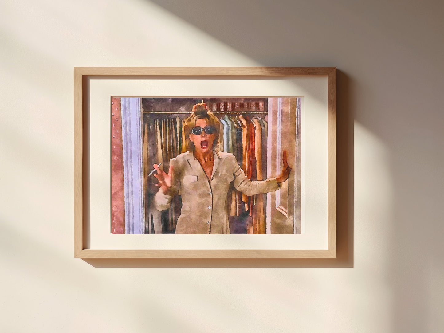 Not Mature Enough for This Watercolor Painting Unframed Matte Poster Art Print