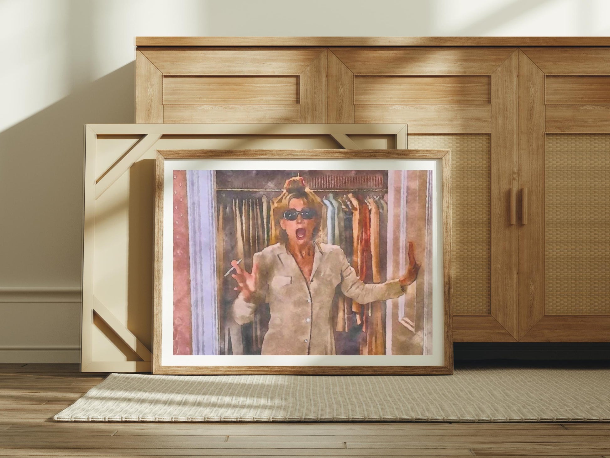 Not Mature Enough for This Watercolor Painting Unframed Matte Poster Art Print