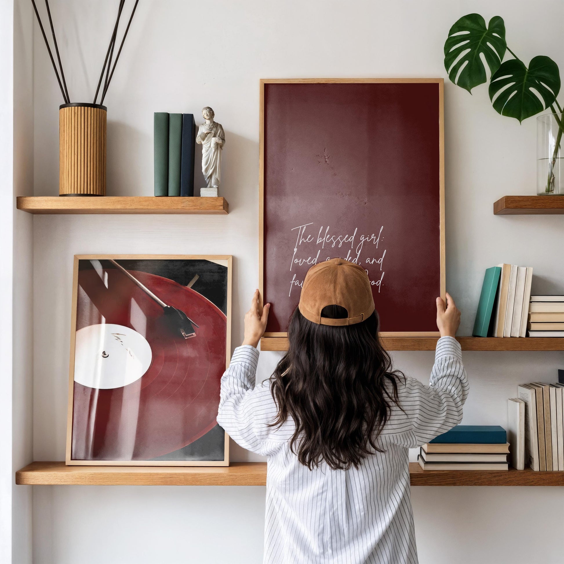 Burgundy Luxury Fashion Poster Set of 3 | Luxury Fashion Prints, Designer Wall Art, Hypebeast Decor, Cool Girl Wall Art